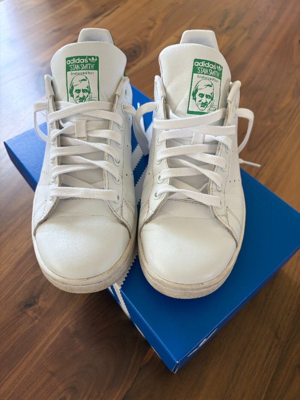 Adidas Originals Stan Smith Primegreen Classic Sneakers - White/Green - Size 8.5